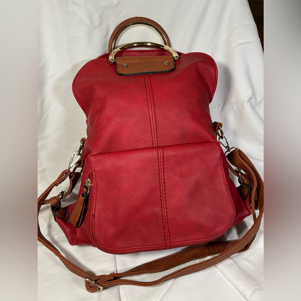 Gorgeous Red Leather Handbag